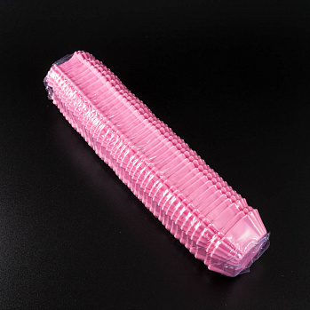 Капсулы для конфет розовые квадрат. 43*43 мм, h 24 мм, 1000 шт.