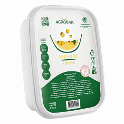 Пюре Ананас без сахара (Агробар) замороженное, 250 г