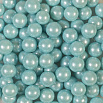 Сахарные шарики Голубые перламутровые 10 мм, 50 гр фото 2
