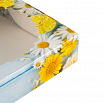 Коробка для печенья 12*12*3 см с окном "Ромашки на деревянном фоне" фото 4