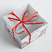 Коробка для 4 капкейков с прозрачной крышкой «Тепла и уюта» домики 16*16*10 см фото 2