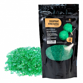 Сахарные кристаллы зелёные 150 г