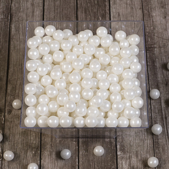 Сахарные шарики Белые перламутровые 7 мм, 50 гр