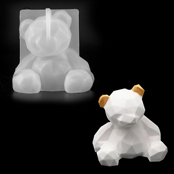 Силиконовый молд «Медвежонок» 3D, 6,7*6,7 см