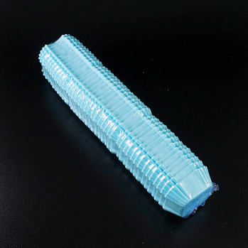 Капсулы для конфет голубые квадрат. 35*35 мм, h 20 мм, 1000 шт.