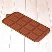 Форма силиконовая для шоколада "Шоколадка мини" 21*10,5 см, 12 ячеек фото 4