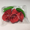 Сахарные цветы "Роза красная", 5 шт. фото 1