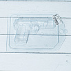 Форма пластиковая "Пистолет" фото 2