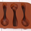 Форма силиконовая для шоколада "Ложки" (большая) 20*10 см, 6 ячеек фото 3