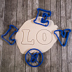 Набор вырубок для пряника "Буквы LOVE" пластик, 7,5 см фото 2