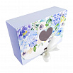 Коробка для сладостей "Цветочная голубая" с лентой, 16*11*5 см фото 3