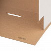 Коробка для торта белая 22*22*15 см, с ручками (окна) фото 5