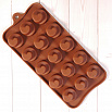 Форма силиконовая для шоколада "Спираль" 20*10 см, 15 ячеек фото 4