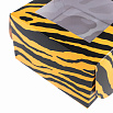 Коробка для 4 капкейков "Текстура тигра", с окном фото 3