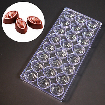 Форма для шоколада (поликарбонат) OVALE, Bake ware, 24 ячейки