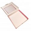 Коробка для печенья 21*21*3 см, Розовая с окном фото 3