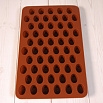 Форма силиконовая для шоколада "Кофейные зерна" 18,5*11, 55 ячеек фото 2
