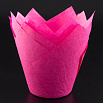 Капсула - тюльпан для выпечки розовая 80*50, 20 шт фото 3