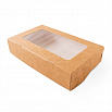 Коробка крафт с окном 20*12*4 см (tabox1000), 100 шт. фото 1