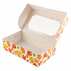 Коробка для зефира "Кленовый лист" с окном 25*15*7 см фото 2