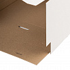 Коробка для торта белая 30*30*19 см, с ручками (окна) фото 3