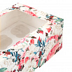 Коробка для 6 капкейков с окном "Розы" фото 3