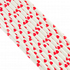 Палочки бумажные Белая с красными сердечками 200*6 мм, 20 шт фото 1