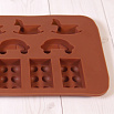 Форма силиконовая для шоколада "Игрушки" 20*10 см, 15 ячеек фото 3