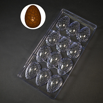 Форма для шоколада (поликарбонат) LUOVO, Bake ware, 12 ячеек