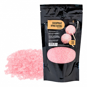 Сахарные кристаллы розовые 150 г