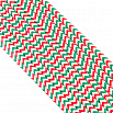Палочки бумажные Зигзаг белая/зеленая/красная 200*6 мм, 20 шт фото 1