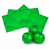 Обертка для конфет Зеленая 8*8 см, 100 шт. фото 1