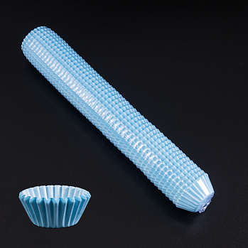 Капсулы бумажные для конфет Голубые 35*23 мм, 1000 шт