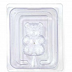 Форма 3D "Медвежонок с сердечком в обнимку", пластик фото 1