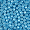 Сахарные шарики Голубые перламутровые 7 мм, 50 гр фото 2