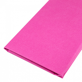 Бумага тишью, розовый, 50 см х 66 см, 10 листов