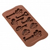 Форма силиконовая для шоколада "Ключики и замочки", 20*10 см фото 2
